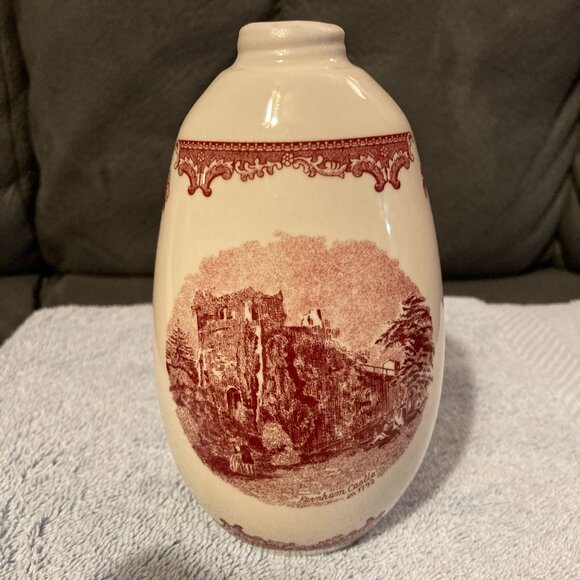VTG 2003 Johnson Brothers Pink Vase or Decanter-Farnham Castle Pictured-6" H-EUC - Picture 1 of 9
